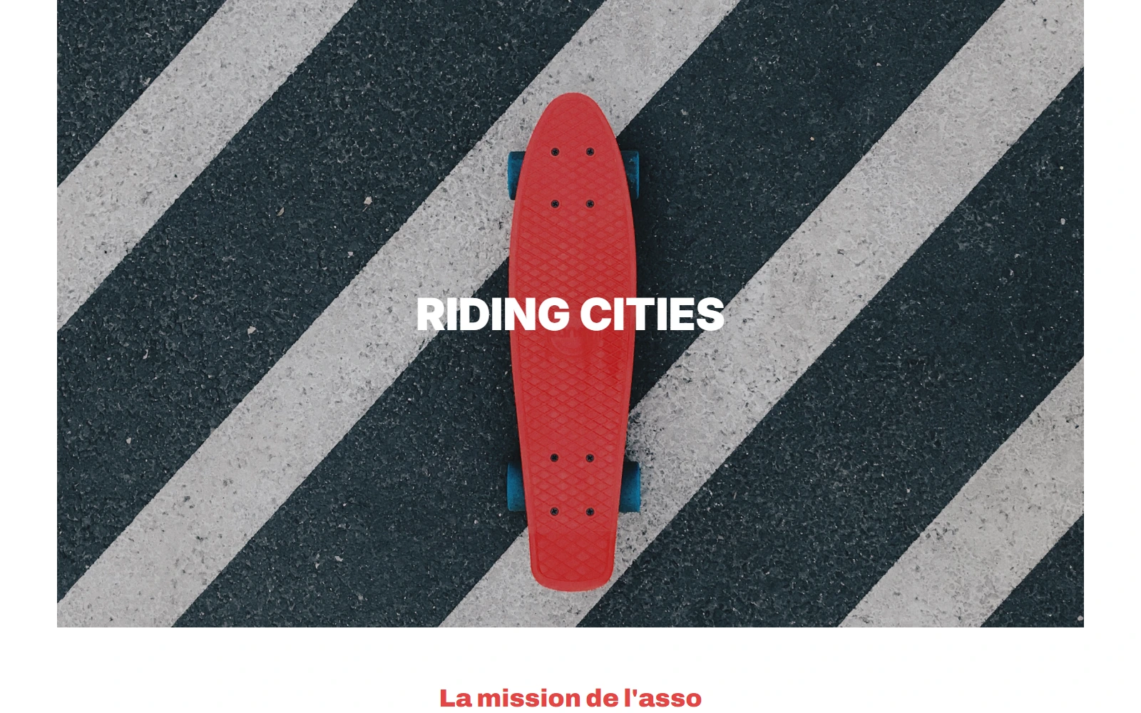 Hero du site Riding Cities